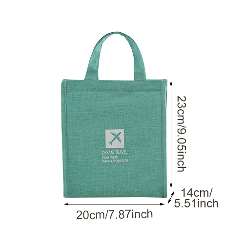 Blue S Lunch Bag Модная Портативная Термосумка для ланча, сумка для еды, свежий Bento, офисный напиток для пикника, холодноизоляционный органайзер, сумка, аксессуары, поставка - Цвет: Blue S Lunch Bag
