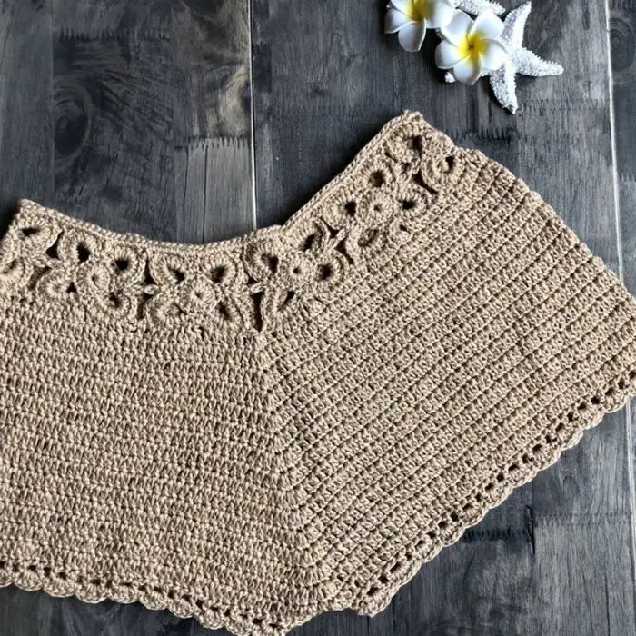 Women Hollow Shorts Knitting Slim Breathable Solid Color for Summer Beach Party JS25