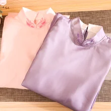 Женский шифоновый aodai вьетнамская традиционная одежда ao dai вьетнамские халаты и брюки цельный комплект женских платьев Улучшенный Чон