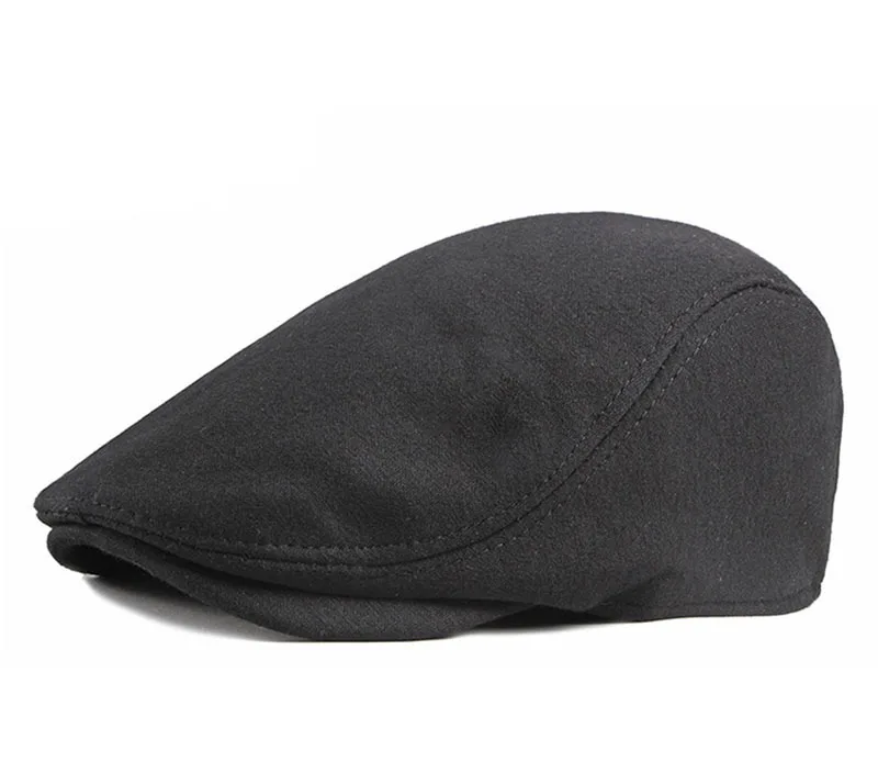 beret flat cap Men's Spring Autumn Beret Male Korean Retro Solid Peaked Caps Forward Hat For Women Summer Sun Protection Shading Elasticity D13 best mens beret