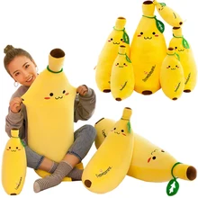 

35-80cm Fun Creative Cartoon Banana Plush Soft Pillow Sofa Cushion Baby Cute Plush Doll Children Fruit Toys Children Gift WJ110
