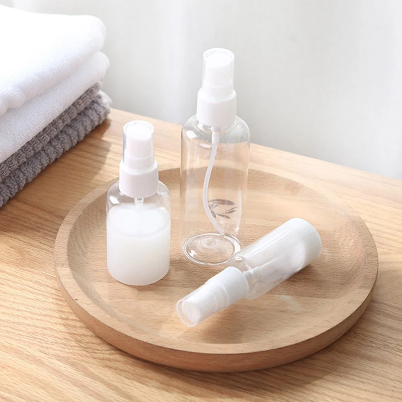 

For Clear Empty Spray Bottle 30ml 50ml 100ml Refillable Lotion Cosmetic Container Atomizer Spray Bottle Travel Supplies 3pcs