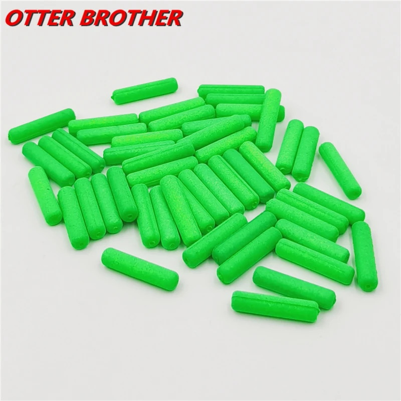 Description Picture 4 of item50pcs/lot Light Weight Cylinder Foam Floats Ball Oval Floats Beads Indicator Carp Fishing Beans Fish Pesca Accessories Tackle