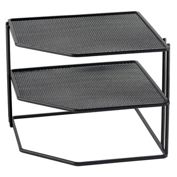 

Ironwork Table Corner Shelf, Multi-Functional Kitchen Spice Three-Layer Shelf, e-Shelf