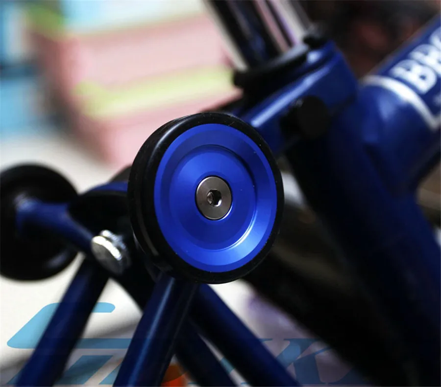 26g EasyWheel For Brompton Bike Easywheels Racks 46mm Aluminum Alloy CNC Easy wheel with Bolts UltraLight Dustproof 6 Colors