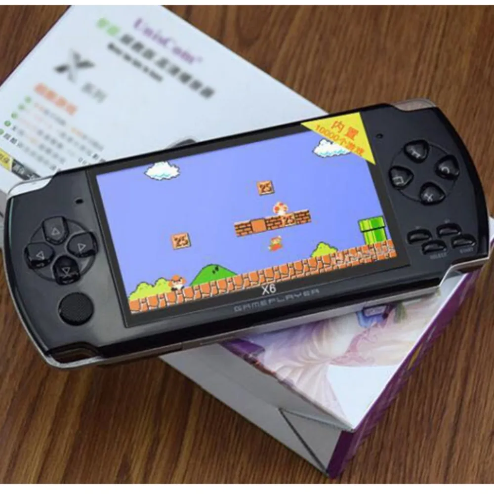 4,3 "Игровая консоль 8GB Многофункциональная портативная Ретро развлекательная игра консоль карманный размер с перезаряжаемой батареей