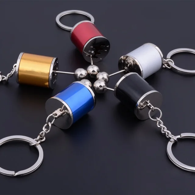 Metal Anti Stress Fob Keyring Creative Car 6 Speed Gearbox Gear Fidget Toy Shift Racing Tuning Model Keychain Novelty Car Toys 2