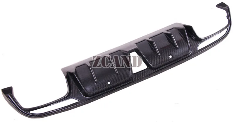 Real Carbon Fiber Rear Bumper Lip Diffuser for Mercedes Benz C Class W205 C200 C300 C63 AMG 14-19