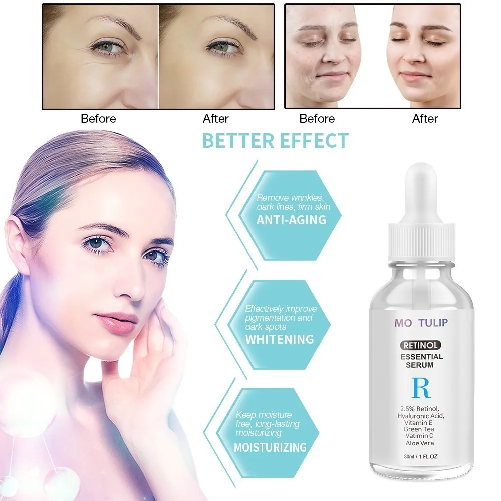 MO TULIP Retinol 2.5% Face Facial Serum Vitamin C Serum Firming Repair Skin Anti Wrinkle Anti Aging Serum lifting Skin Care MO TULIP Retinol 2.5% Face Facial Serum Vitamin C Serum Firming Repair Skin Anti Wrinkle Anti Aging Serum lifting Skin Care