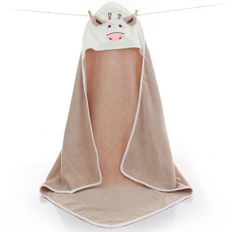 BBYJ030 Симпатичные с рисунками из мультфильмов, с капюшонами, накидка, Детская накидка для Полотенца одеяло для новорожденного и детский Пеленальный салфетки детские пляжные полотенца подарок для новорожденного, для младенца - Цвет: BBYJ030