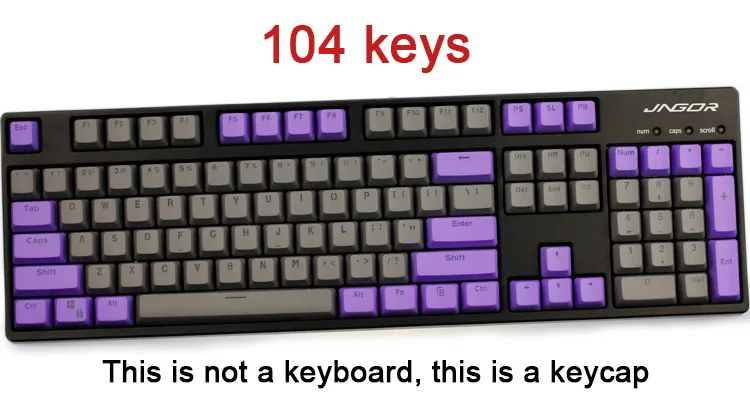 104/87 ключ PBT двойная цветная подсветка GK61 механическая клавиатура Keycap для ANNE Ikbc Cherry MX механическая клавиатура - Цвет: 104 KEYS