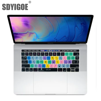 

Adobe AI Shortcuts Hotkey Silicone Keyboard Cover Skin for with Touch Bar 13inch A2159 MacBook pro 15 New pro A1707 A1989 A1990