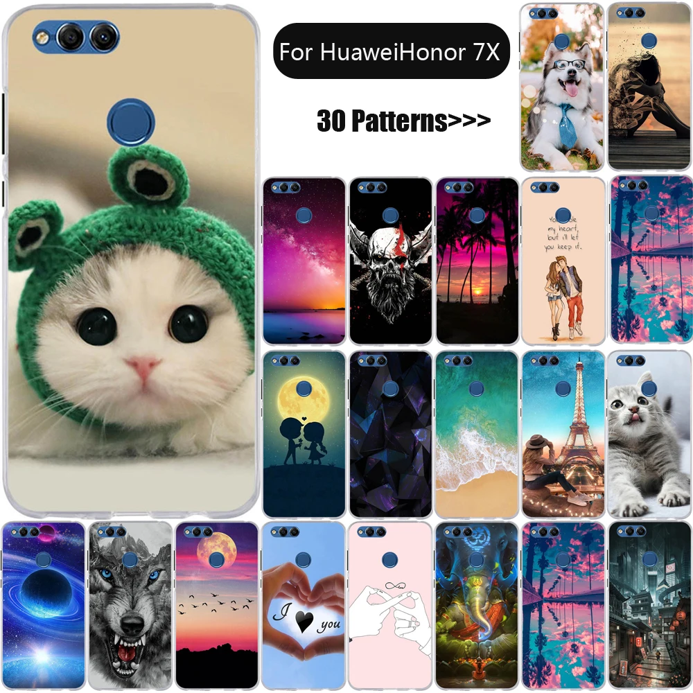 Чехол-накладка для Huawei Honor 7X силикон ТПУ мягкий | Мобильные телефоны и аксессуары