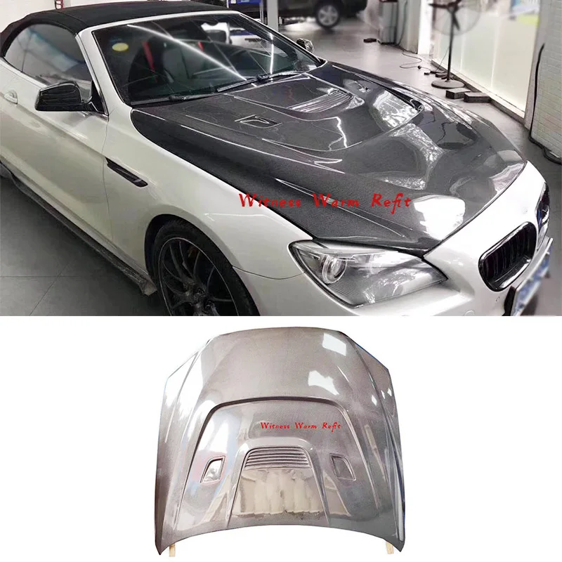 Капот двигателя из углеродного волокна для Bmw F06 F12 F13 6 серии 640i 650i 2011-2018
