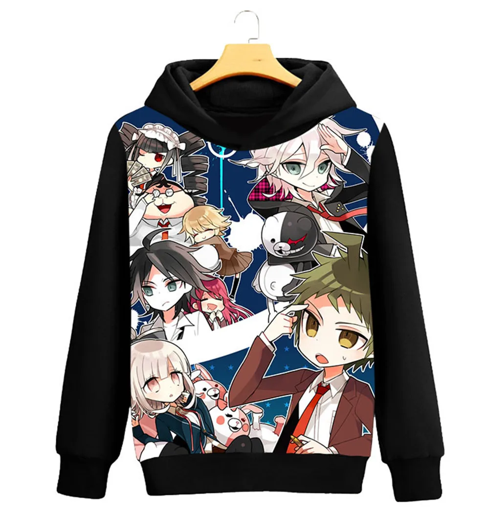 Style3 Косплей Аниме Danganronpa V3: Killing Harmony костюм унисекс черный Толстовка с капюшоном Повседневная куртка Толстовка Топ - Цвет: Style3