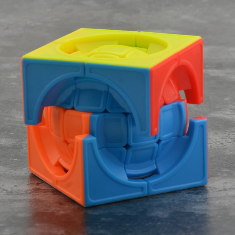 Lefun3x3x3 пластиковый кубик головоломка красочные детские игрушки Радуга волшебный