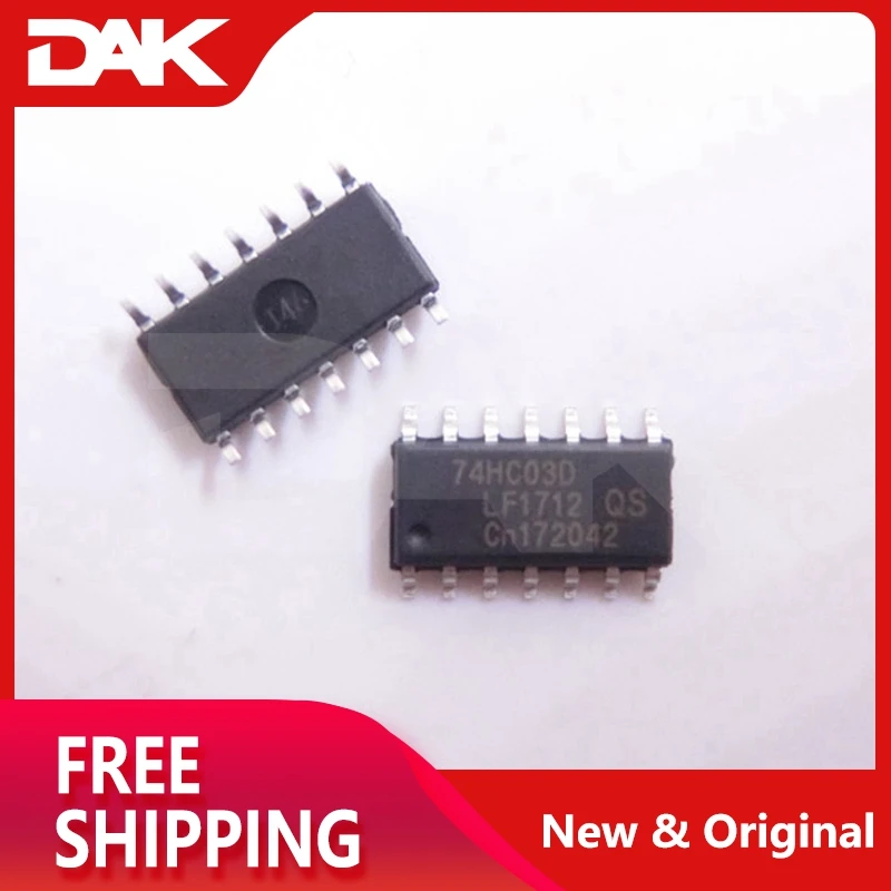 10 шт. 74HC03D инвертирующий логический элемент схема и-не 4CH 2-INP 14soic IC чип