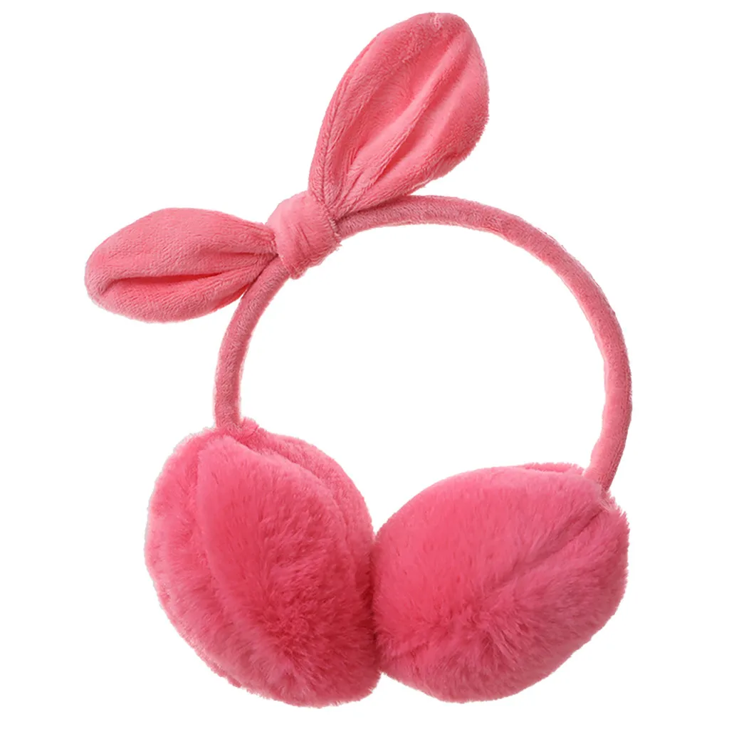 KANCOOLD Plush Female Winter Earmuff Warm Ear Muffs Headphones Girls Earmuffs Bow design Ear protection earmuff Comfortable