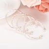 Small silver plated Bracelet&Bangles for Baby/Girls/Boy Charm Beads Bracelet Small Bell/Heart Jewelry Child Party Gifts 3