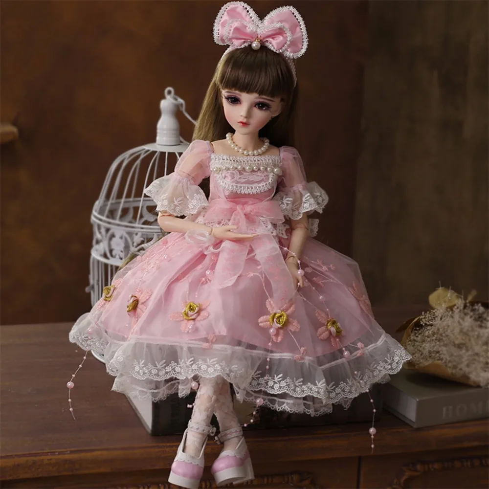 BJD, 1/3, 60 см, детские куклы с BJD, одежда, парики, обувь, макияж, кукла реборн для девочек со сменными глазами, бутик, игрушки на день рождения, Emily