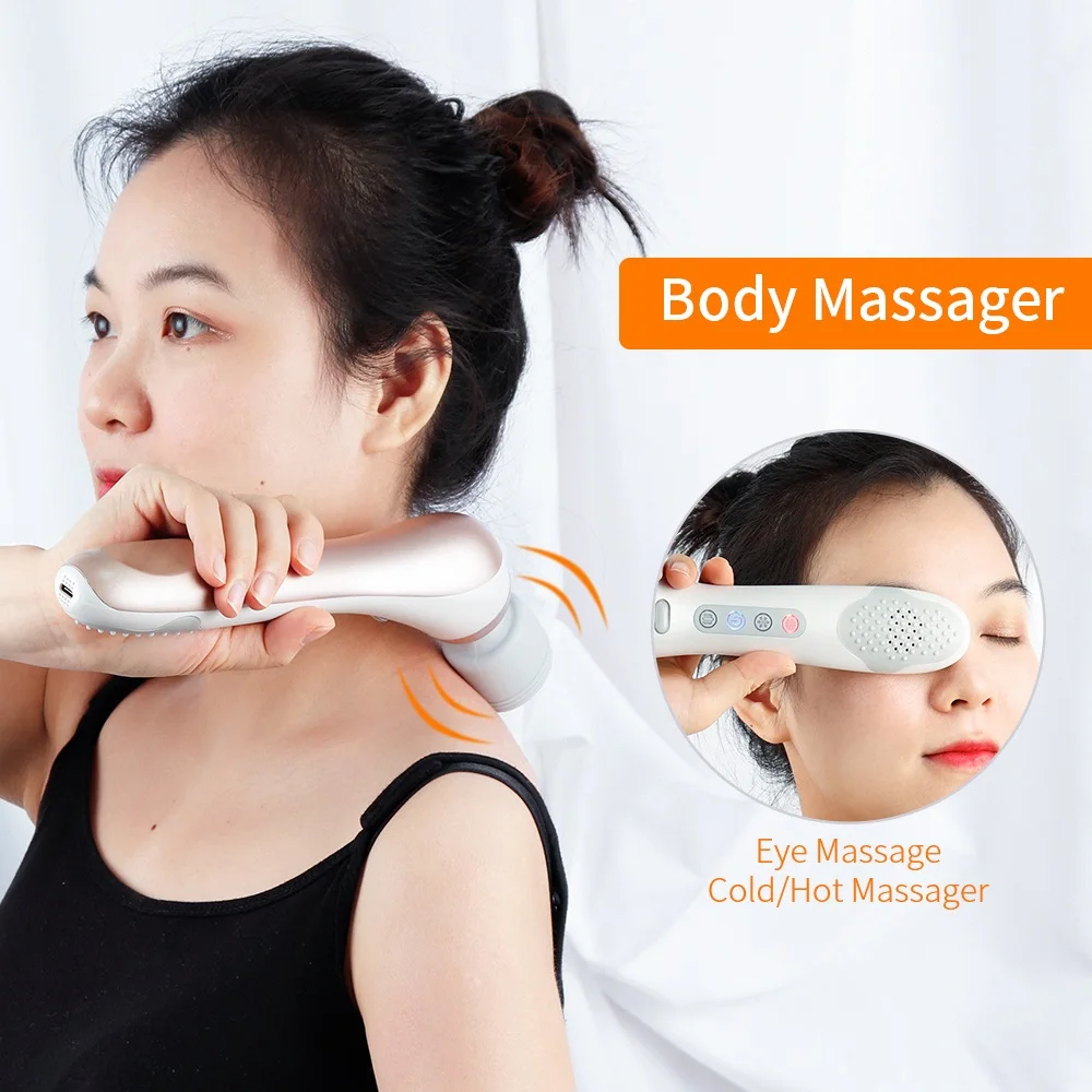 USB Handheld Massager Wand Deep Tissue Body Multi point Vibration