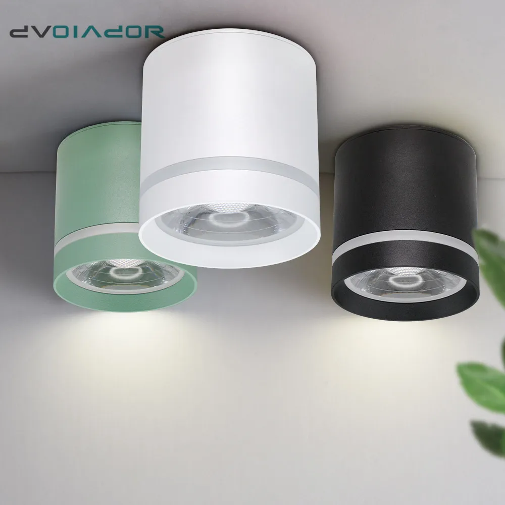

Led Downlight Dimmable Surface Mounted Spot Led 7W 10W 12W Colorful Indoor Decoration Ceiling Lamp Living Room Foyer Lighting