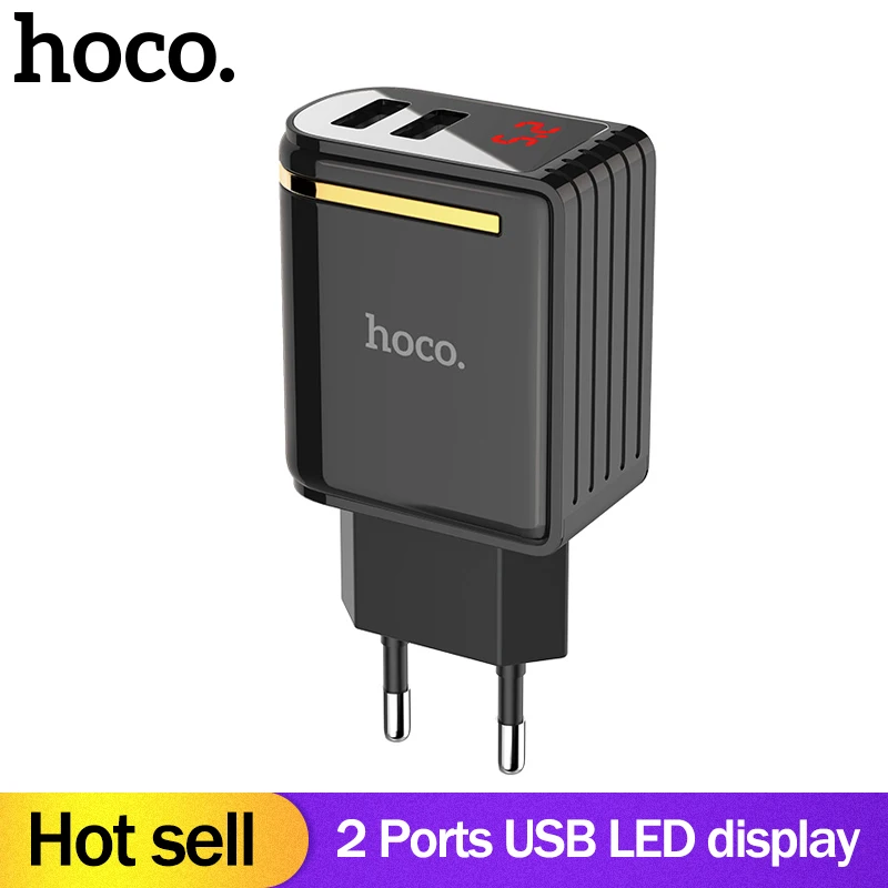 НОСО 5V2. 4A 2 Порты USB Wall быстрой зарядки Зарядное устройство ЕС США Plug Мощность