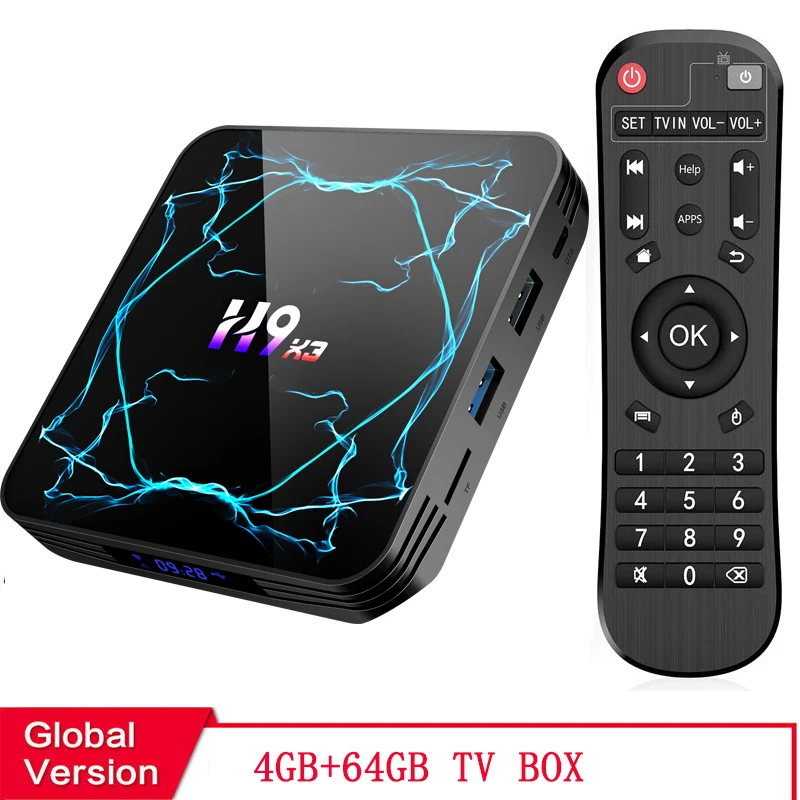 4G 64G TV BOX Android 9,0 ТВ приставка Amlogic S905X3 8K H.265 медиаплеер 3D видео Youtube Netflix 2,4G& 5,8G wifi 4 Гб ram 32 Гб 64 Гб телеприставка - Цвет: 4G 64G TV BOX