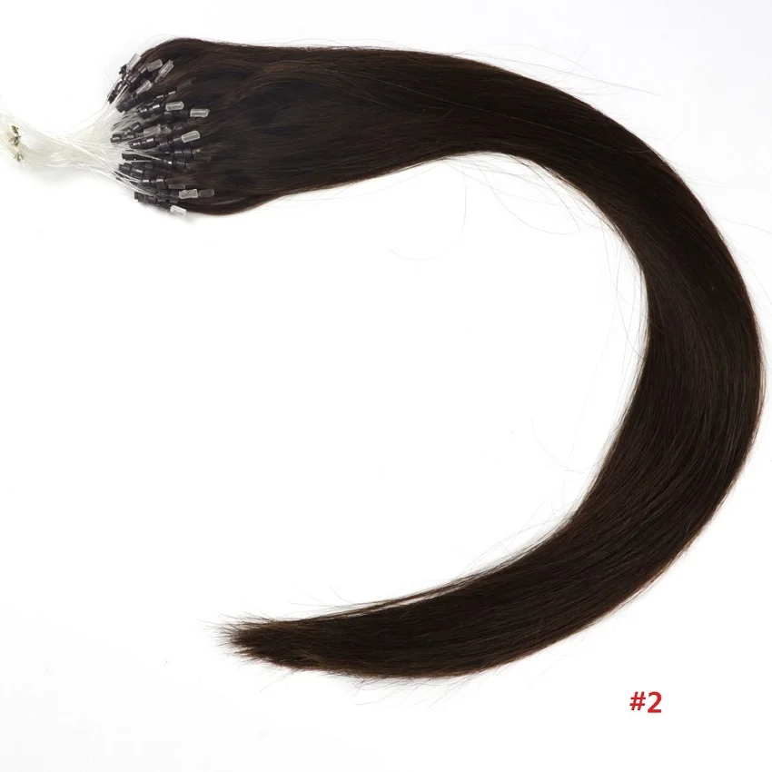 ZZHAIR волосы Remy 0 4 7 г 16 " 24" микро петля 100% человеческие для наращивания