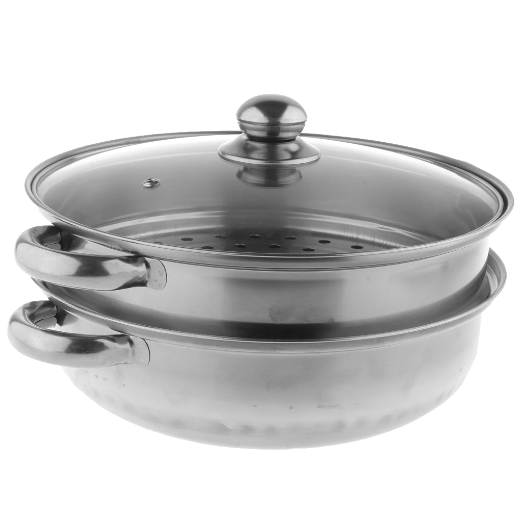 Premium Quality Stainless Steel Steamer Cook Pot Set 1 Tier/ 2 Tier/ 3 Tier