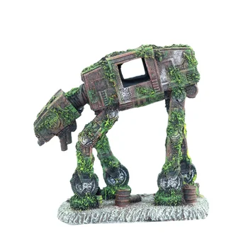 

1PC Fish Tank Landscaping Resin Robot Dog Aquatic Scenery Simulation Dog Aquarium Ornament Creative Fish Tank Decor for Store