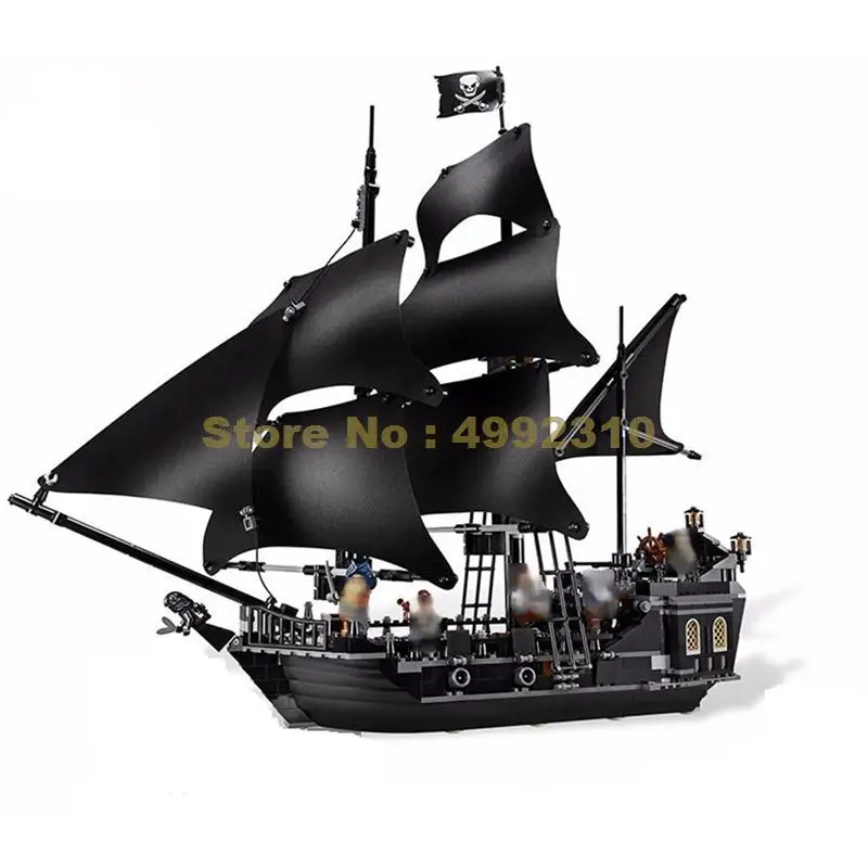 

/16006 804pcs pirate of the caribbean black pearl ship 6 figures building block 4184 Bricks Toy