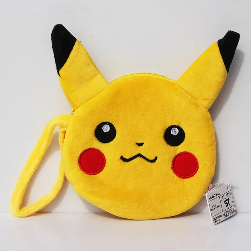 13CM PIKACHU bag 13 см милый плюшевый Кошелек для монет EEVEE Espeon Sylveon Umbreon мини-сумка Плюшевые Мультяшные сумки кошельки карманные игрушки Мультяшные плюшевые игрушки подарок - Цвет: 13CM PIKACHU bag