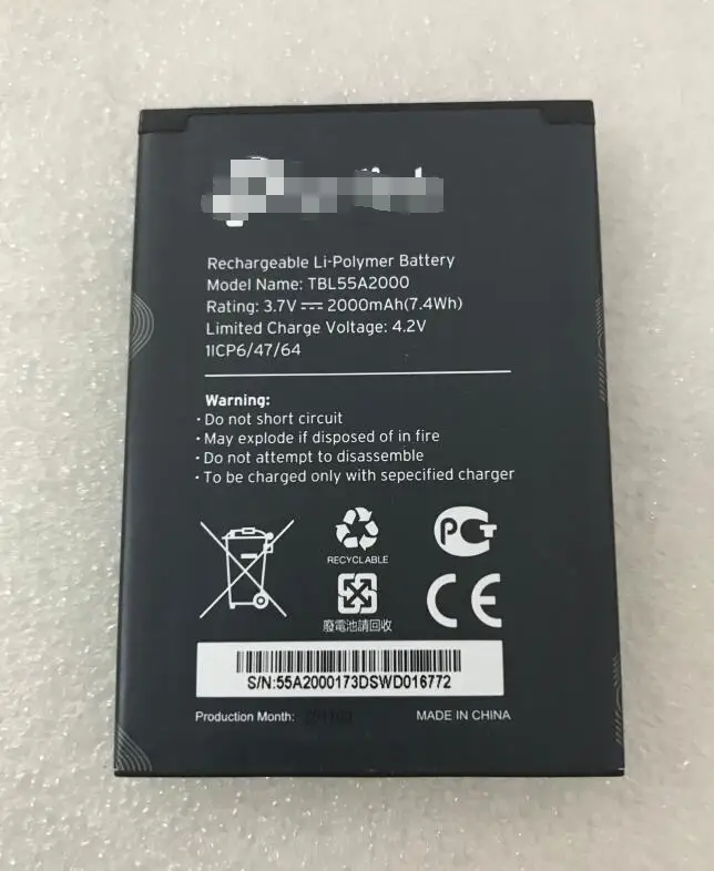 GeLar 3,7 V 2000mAhTBL55A2000 батарея для TP-LINK M7310 wifi батарея
