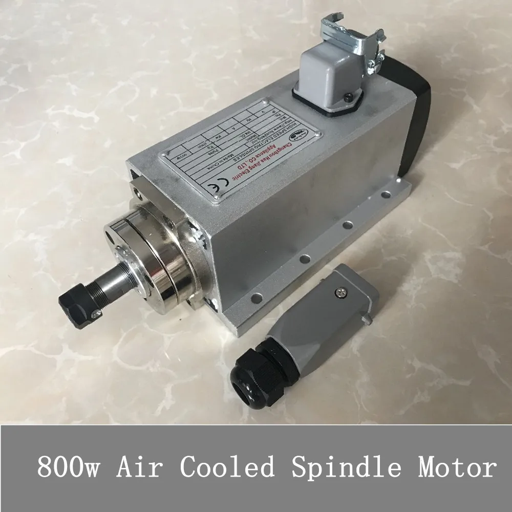 

800w Air Cooled Spindle Motor CNC Spindle Motor 800W 220V Square Milling Machine