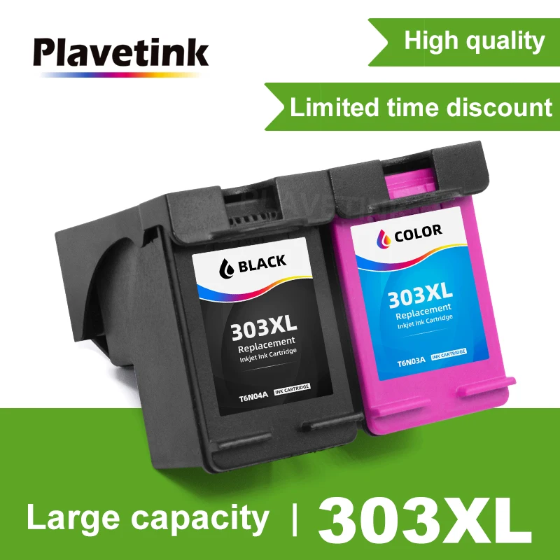Cartuccia D'Inchiostro Compatibile Plavetink 303Xl T6N04A T6N03A Per Hp303 303 Xl Per Stampante Hp Envy Photo 6020 6030 7130 7134 7830