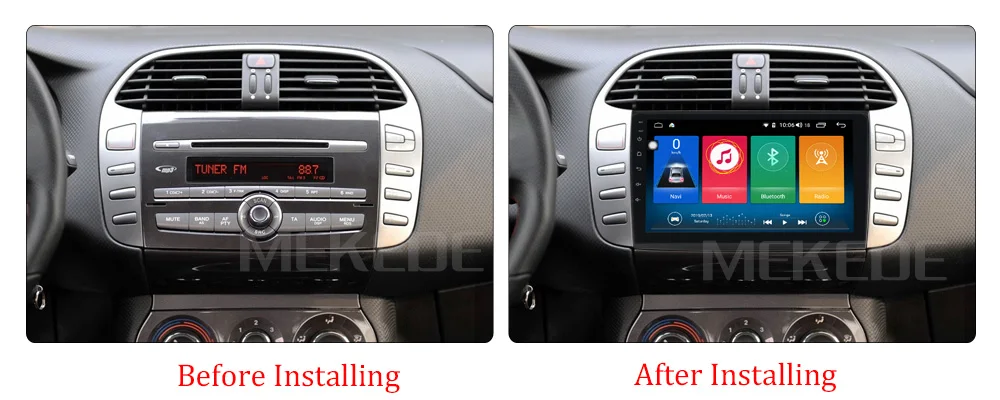 MEKEDE Android 9,0 4G+ 64G 8 CORE 2 Din Android 9,0 автомобильный dvd мультимедийный плеер gps аудио для Fiat Bravo 2007-2012 obd2 dvr DSP ips