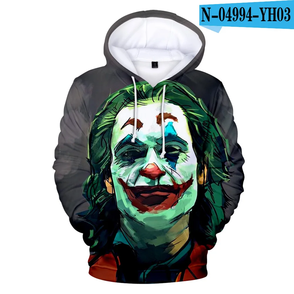 10 Белый It Chapter 2 Hoddie размера плюс 3D Галстук окрашенный Джокер мужские толстовки кофты Sudadera Hombre Con Capucha круглый вырез 4XL - Цвет: 10