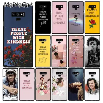 

MaiYaCa Harry Styles Treat people with kindness Phone Case For Samsung Galaxy A50 A70 A20 A30 Note9 8 Note7 Note10 Pro
