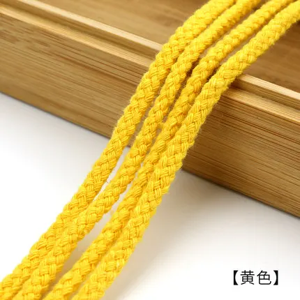 5mm Cotton Rope Craft Decorative Twisted Cord Rope for Handmade Decoration DIY Lanyard Ficelles Couleurs Thread Cord 5yards
