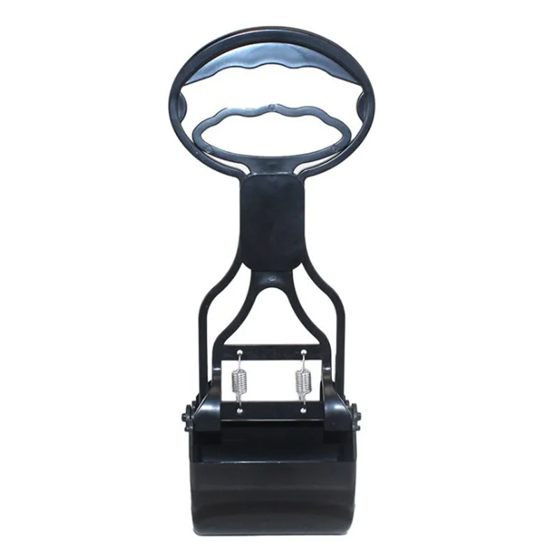 VACCLO короткая ручка Pooper Scooper Домашние животные мусорные палочки er Складная челюсть Pet Poop совок для уборки отходов одной рукой инструмент-скопер - Цвет: Черный