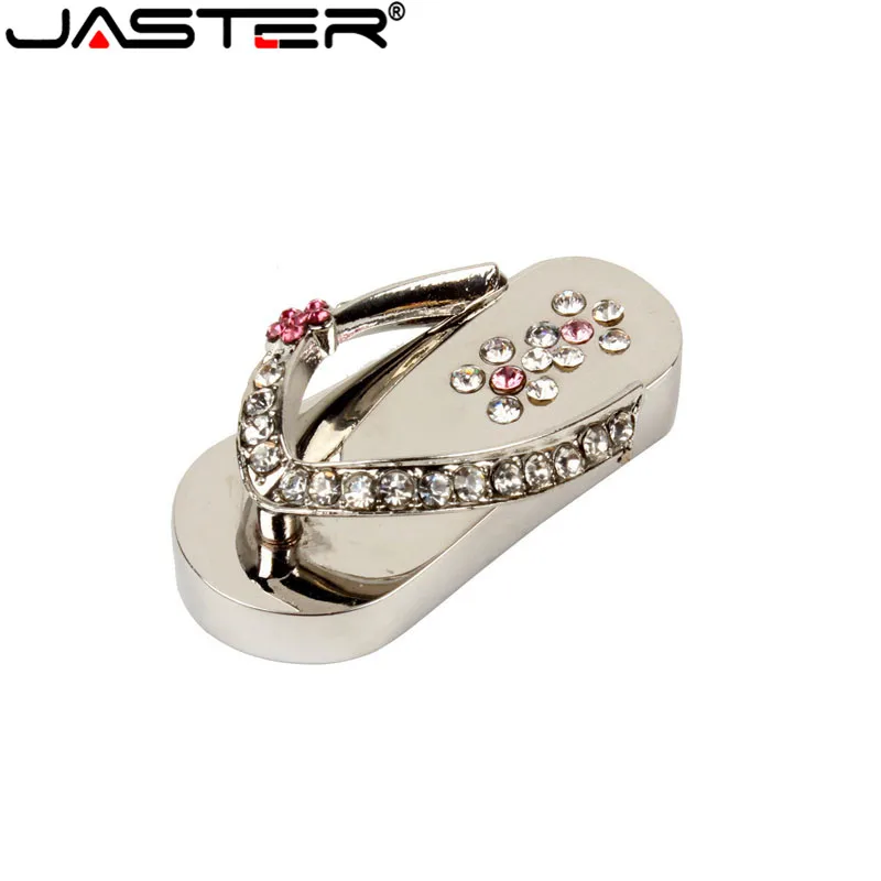 USB флеш накопитель JASTER металлический с кристаллами 4 64 Гб|USB флэш-накопители| |