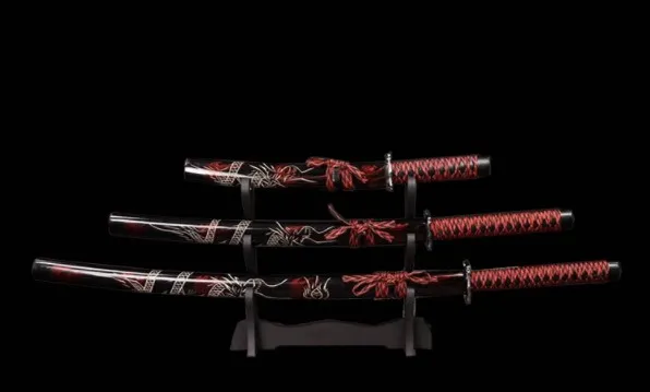 katana Japanese One Sword Defense Home Decoration Three-piece suit