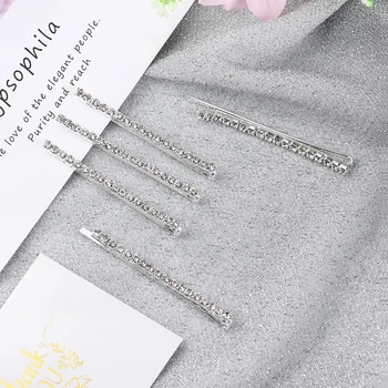 

1/2pcs Shining Crystal Rhinestone Hair Barrette Hairclip Small Fashion Women Hair Clip Crystal Girl Hair Accessorie