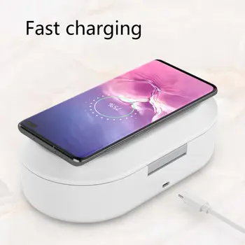 

Multi-function Ultraviolet Disinfection Box 15W Mobile Phone Wireless Fast Charger Portable UV Sterilizer Case Cleaner