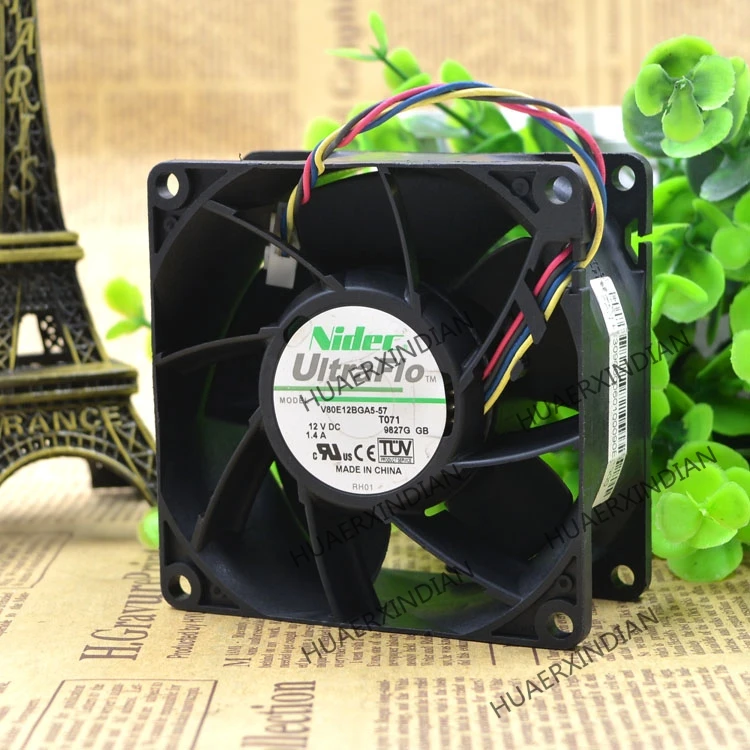 

Original NEW 4 wires 12V 1.4A V80E12BGA5-57 Motor protection cooling Fan