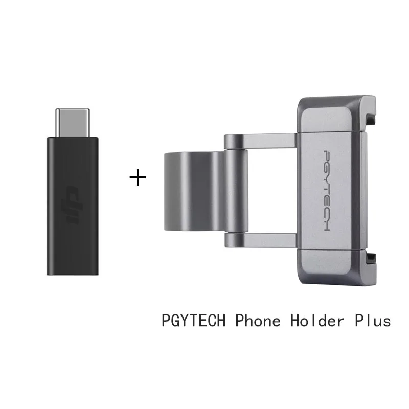 add PGY Holder Plus Для оригинального DJI Osmo карманного микрофона адаптер 3,5 мм поддерживает внешний 3,5 мм крепление для микрофона разъем TRS DJI Osmo карманные аксессуары - Цвет: add PGY Holder Plus