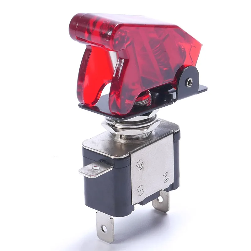 

1 pcs 12V 20A Car Auto Cover LED Light SPST Toggle Rocker Switch Control On/Off Durable Red Free Shipping