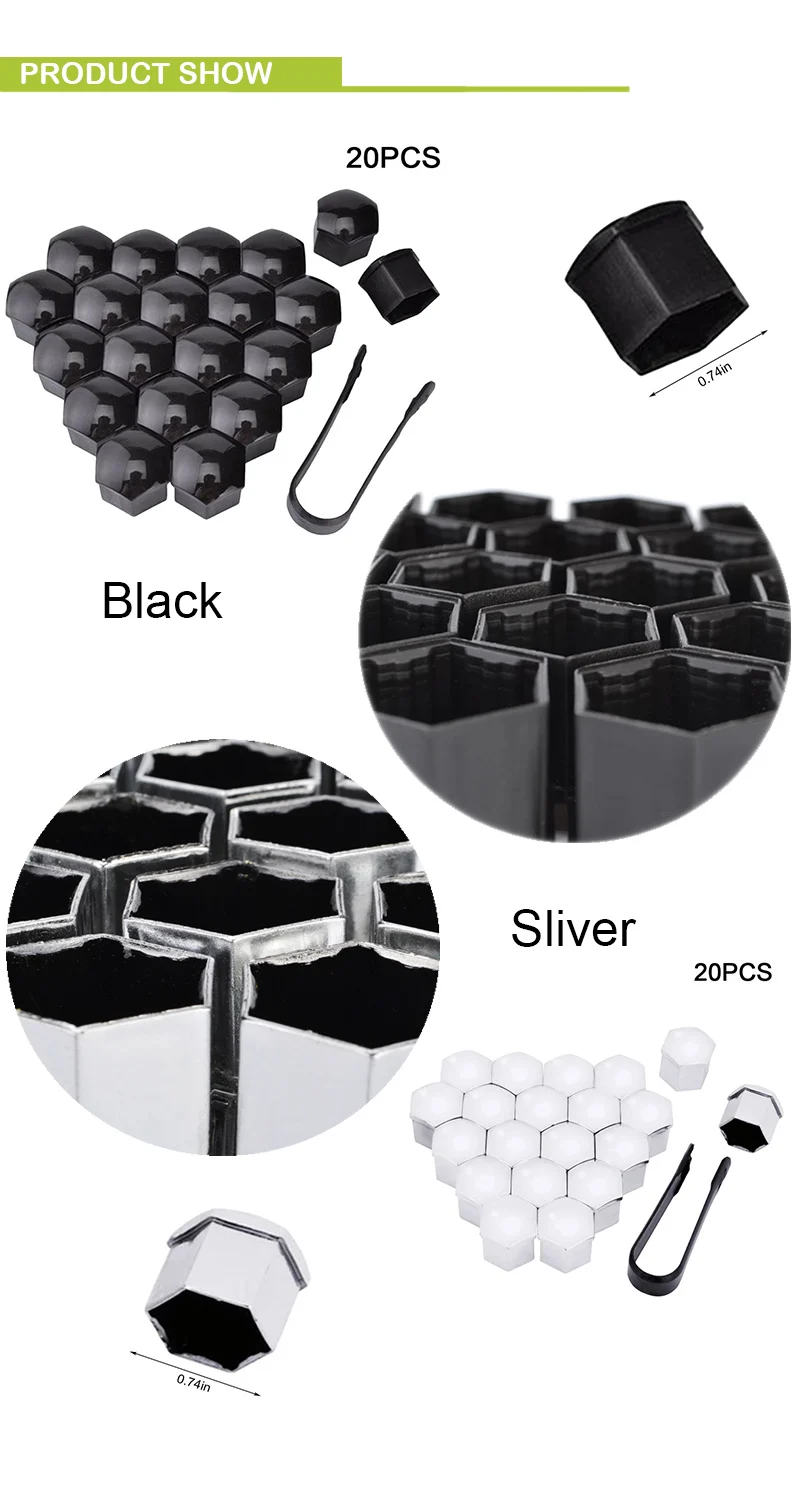 20pcs 17mm 19mm Wheel Nut Bolt Head Cover Cap Protective Bolt Caps Exterior Decoration Protecting Bolt Rims Screws Plugs 20pcs 17mm 19mm Wheel Nut Bolt Head Cover Cap Protective Bolt Caps Exterior Decoration Protecting Bolt Rims Screws Plugs