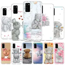 Silicone Cases Coque for Huawei Honor 10 Lite 20 Lite V30 Pro 20s 8C 8S 8X 9X Play 3e Cover Tatty Teddy Bear Me To You(China)